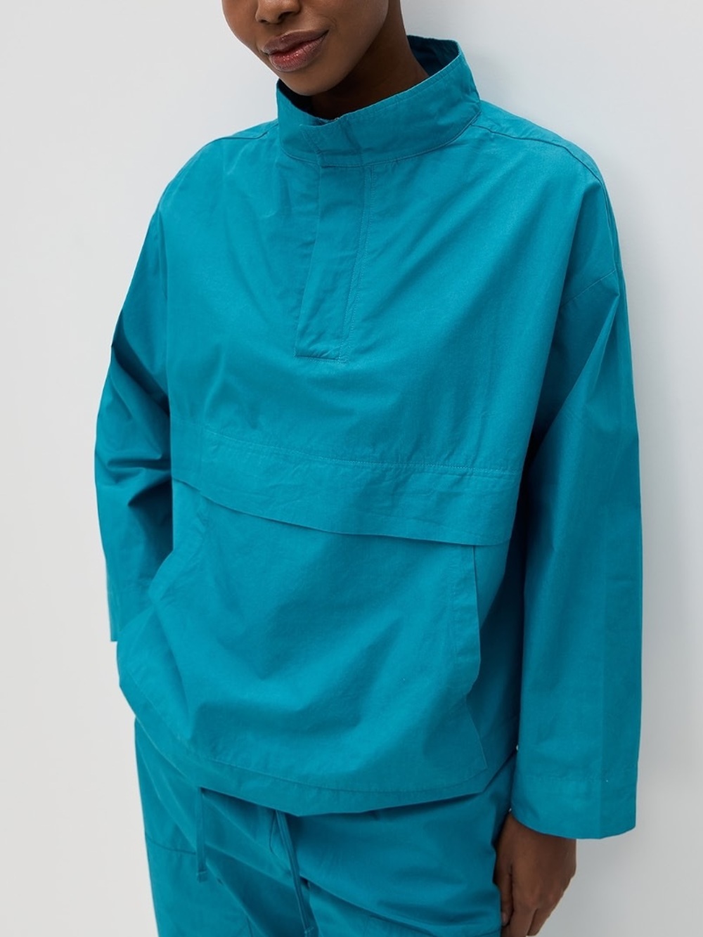 NWT Leset Neptune Teal Kyoto Pullover Anorak Jacket | S